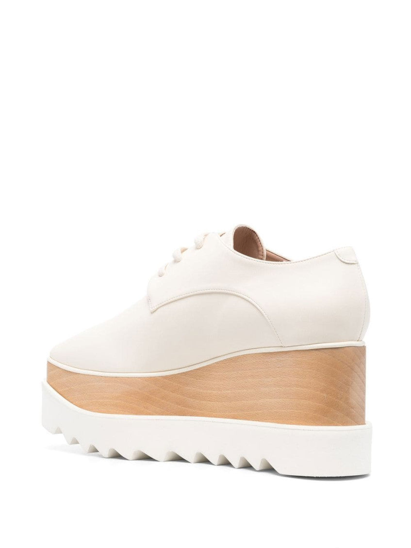 Beige Elyse Platform Sneakers 3