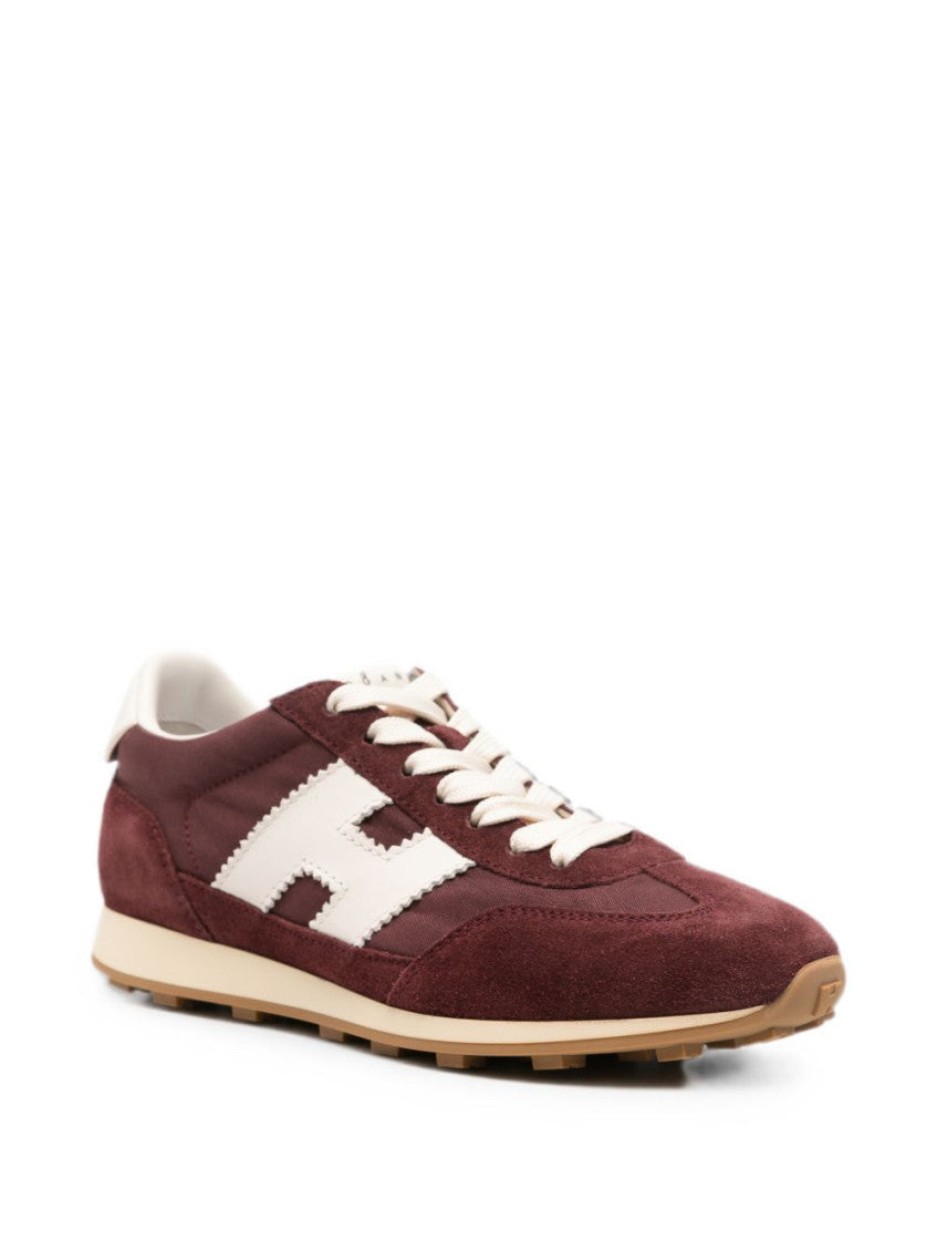 Red H727 Leather Sneakers 2