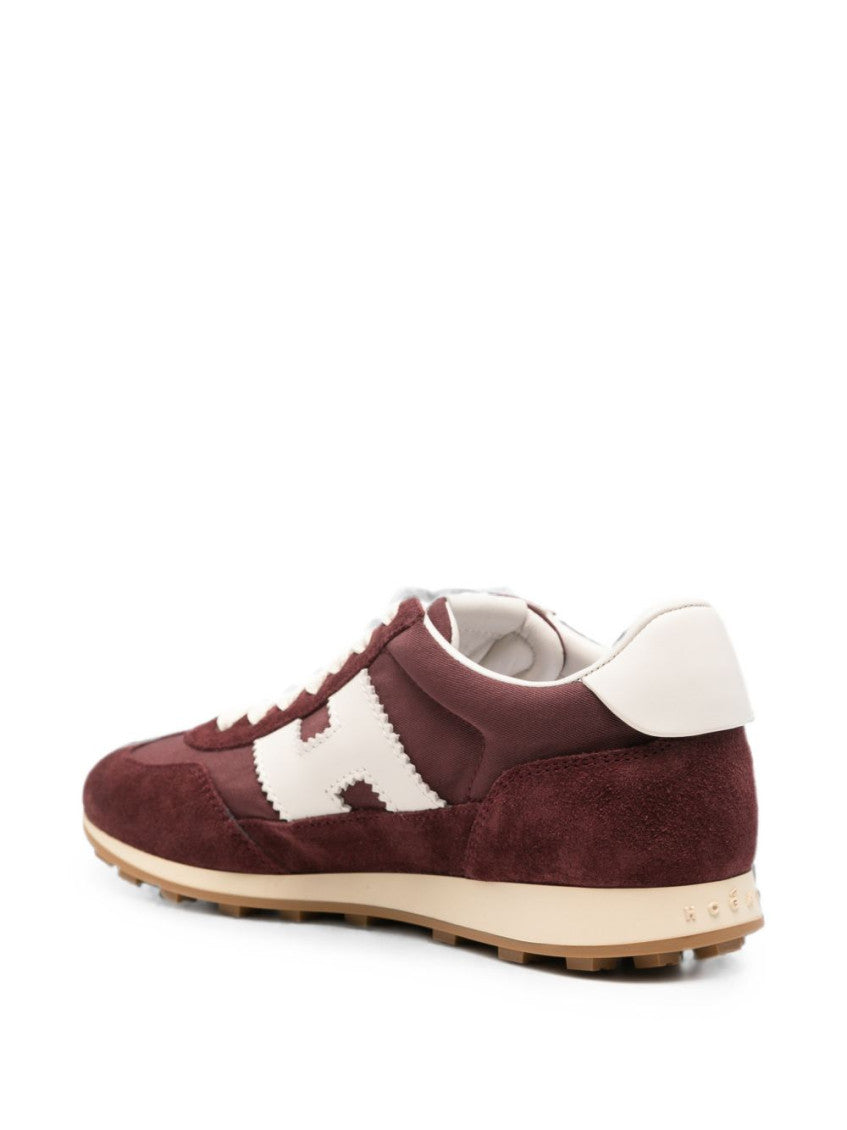 Red H727 Leather Sneakers 3