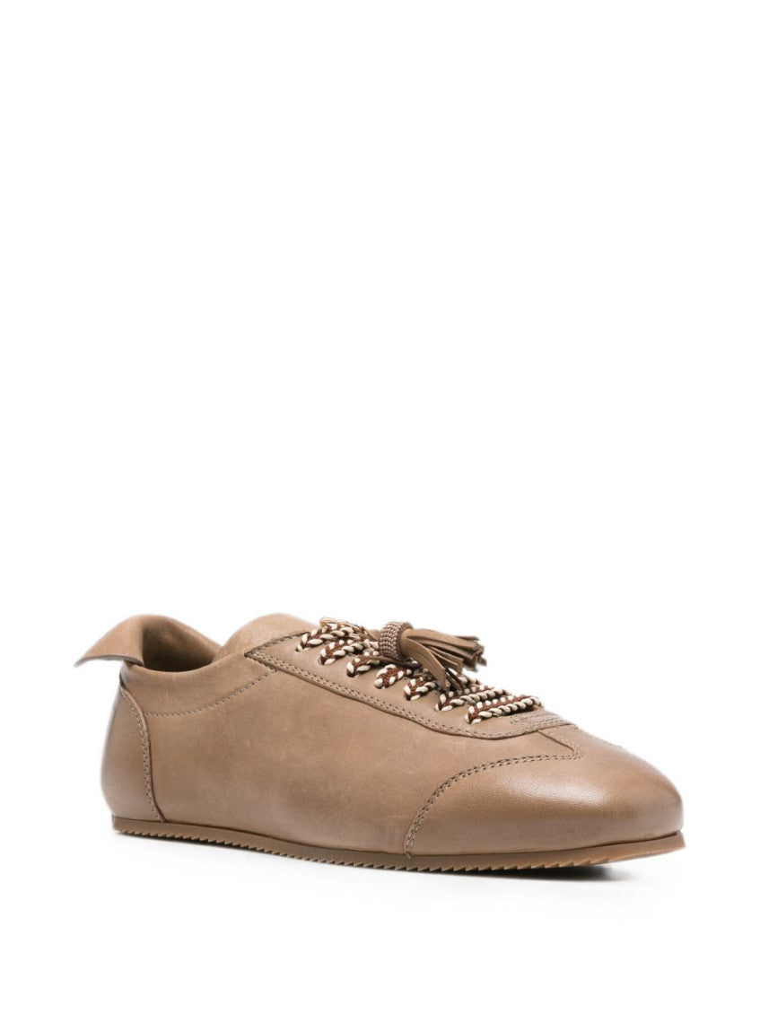 Brown Leather Sneakers 2