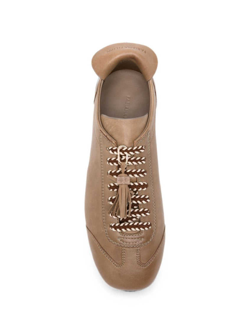 Brown Leather Sneakers 4