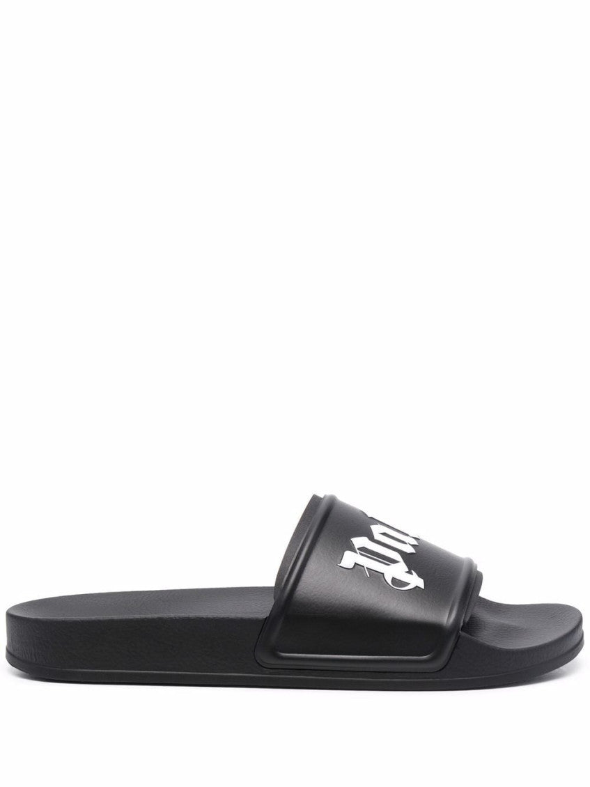 Black Logo Pool Slides 1