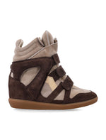 Brown Color Block Sneakers 1