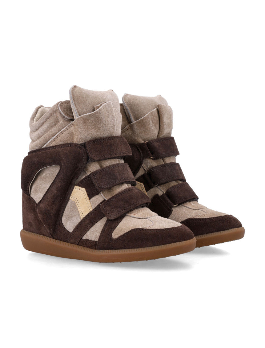 Brown Color Block Sneakers 2