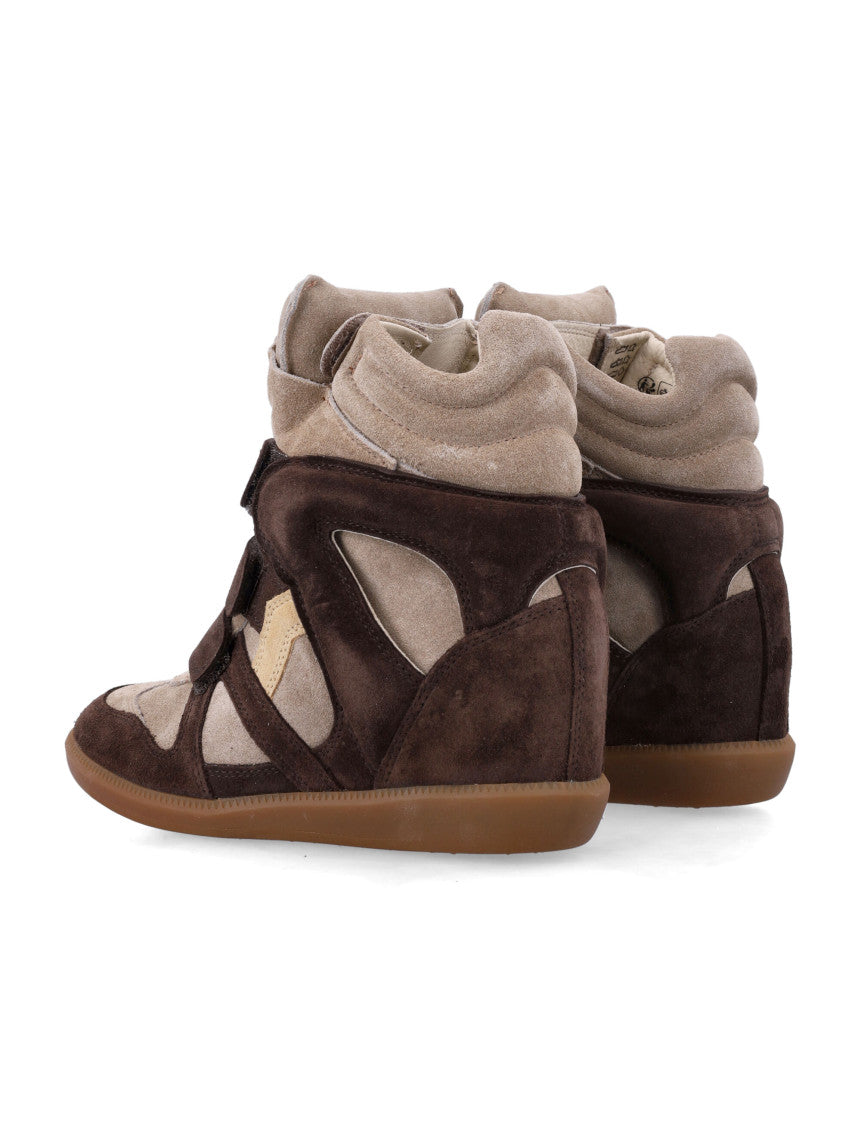 Brown Color Block Sneakers 3