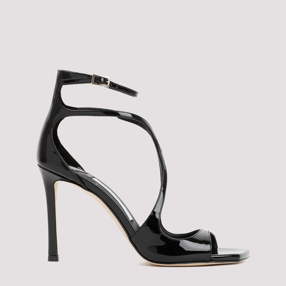 Black Open Toe Heels 2