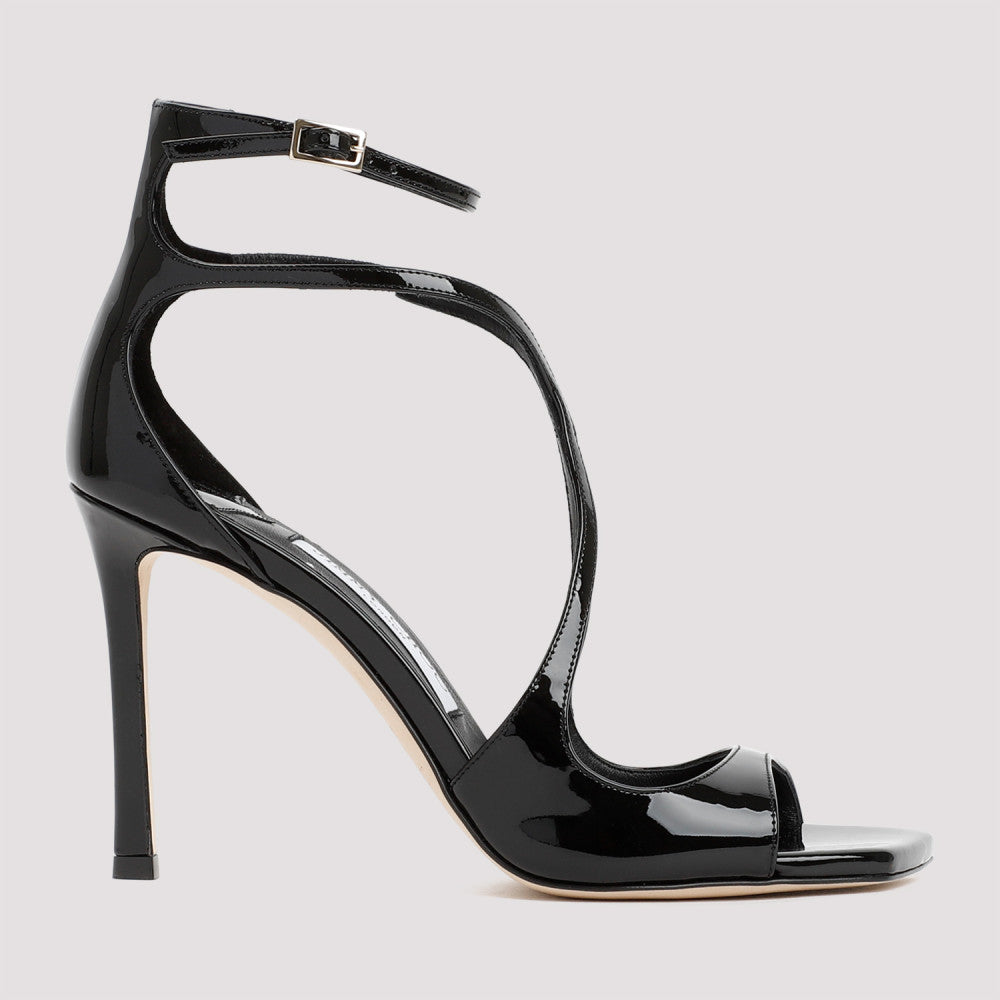 Black Open Toe Heels 3