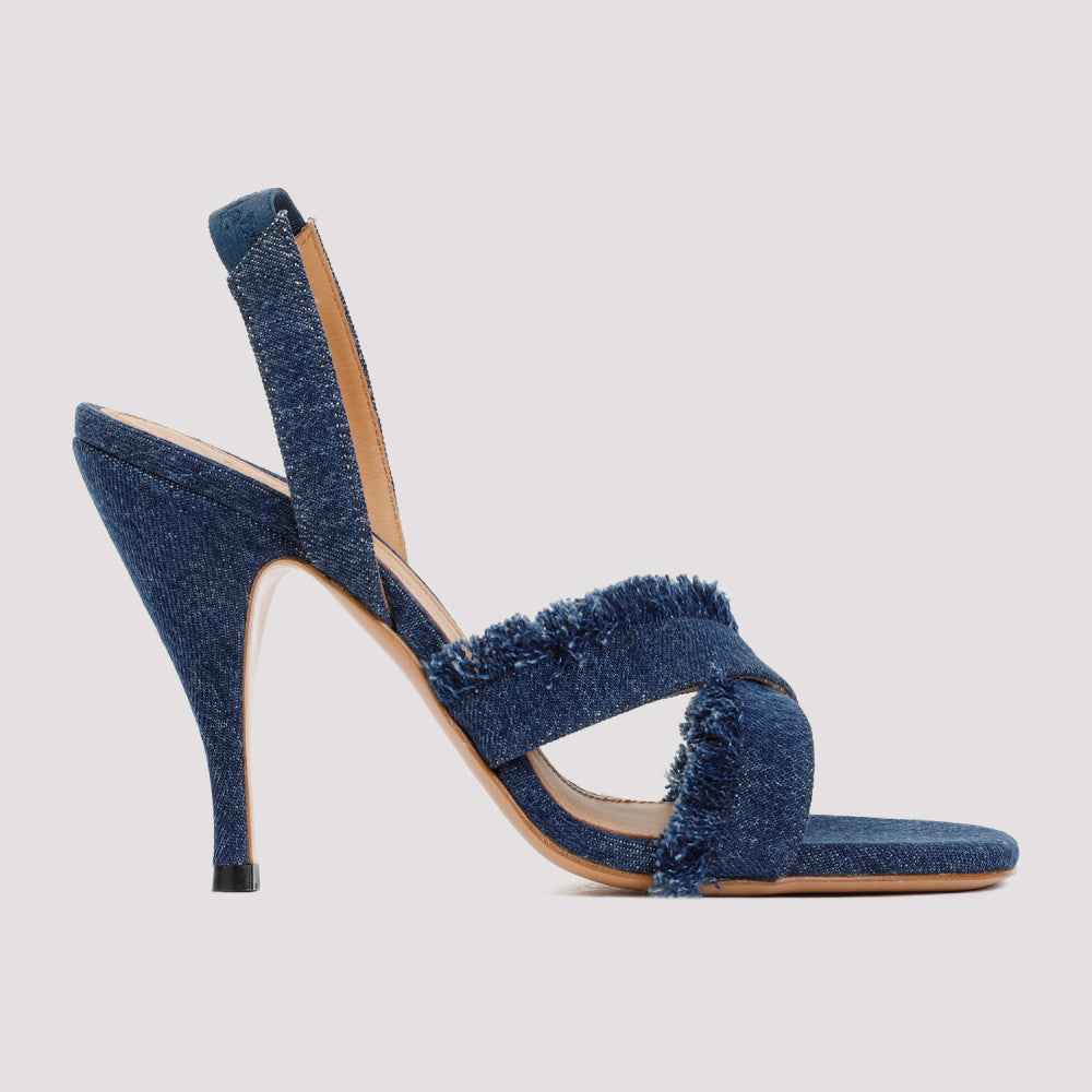Denim Criss Cross Heels 3