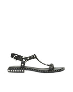 Black Studded Sandals 1