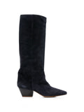 Blue Suede High Boots 1
