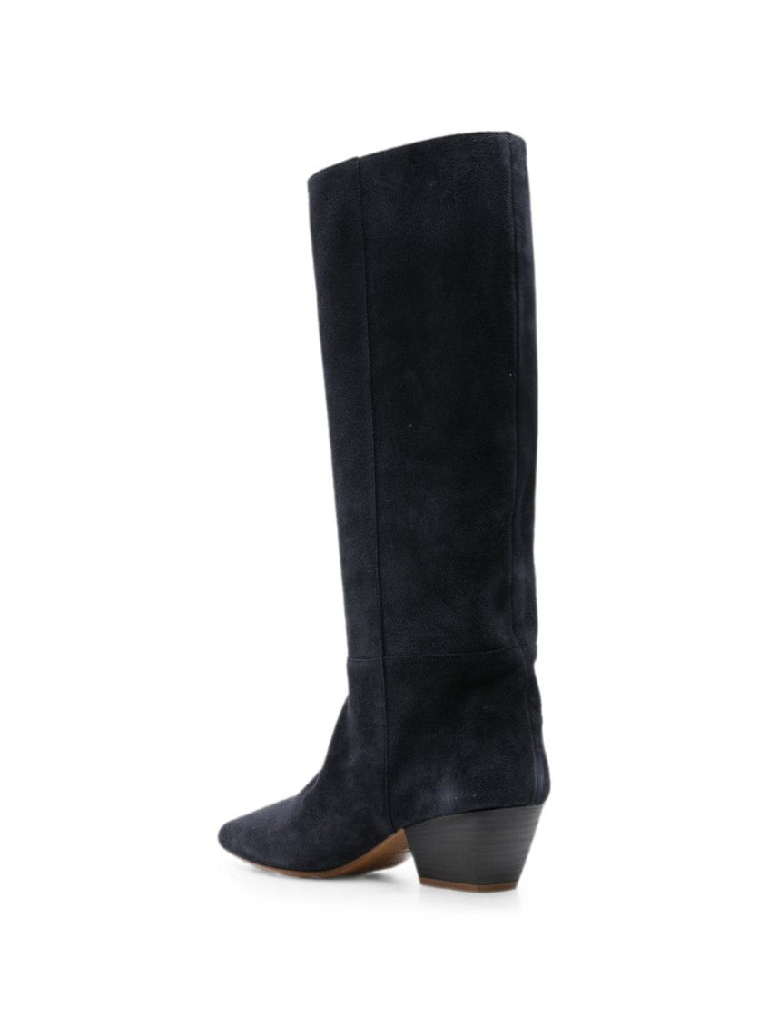 Blue Suede High Boots 2