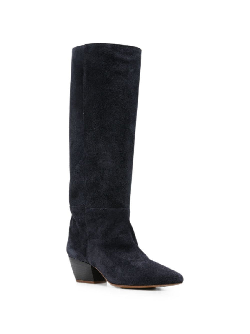 Blue Suede High Boots 4
