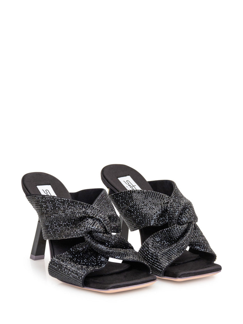 Black Embellished Heels 2