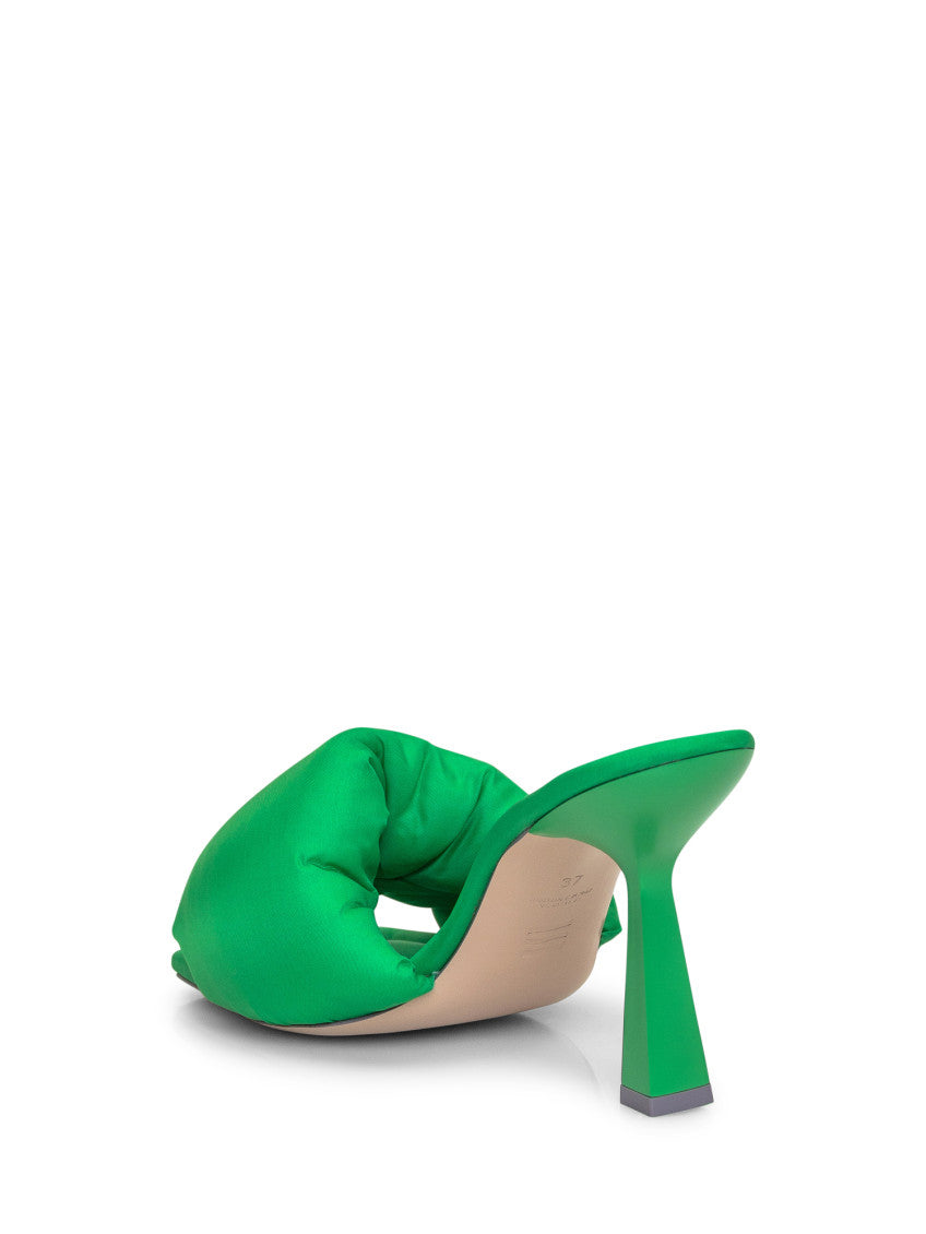 Green Slip-on Heels 3