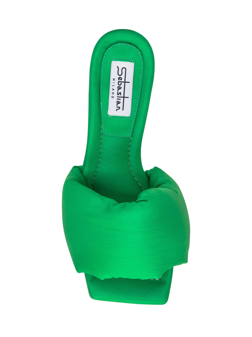 Green Slip-on Heels 4