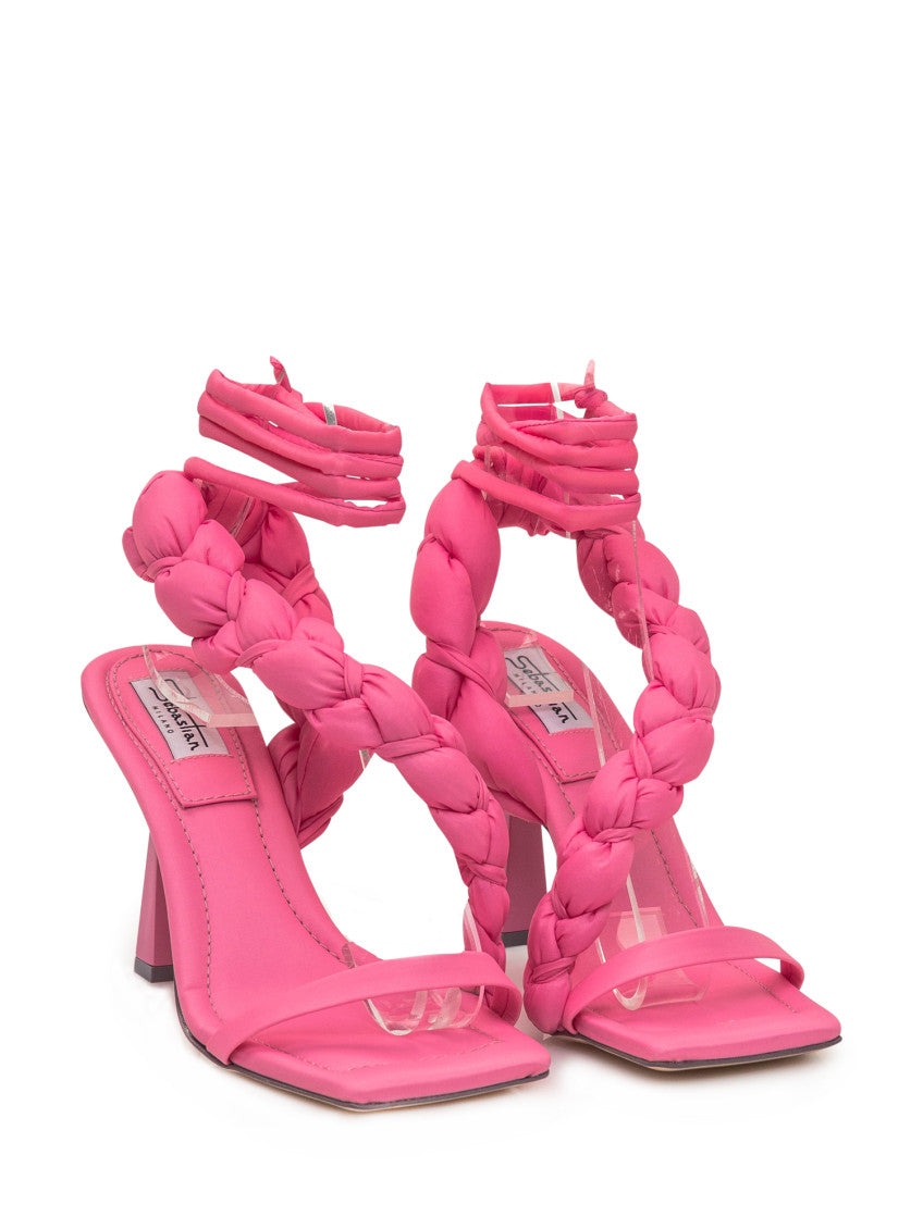 Pink Open-toe Heels 2
