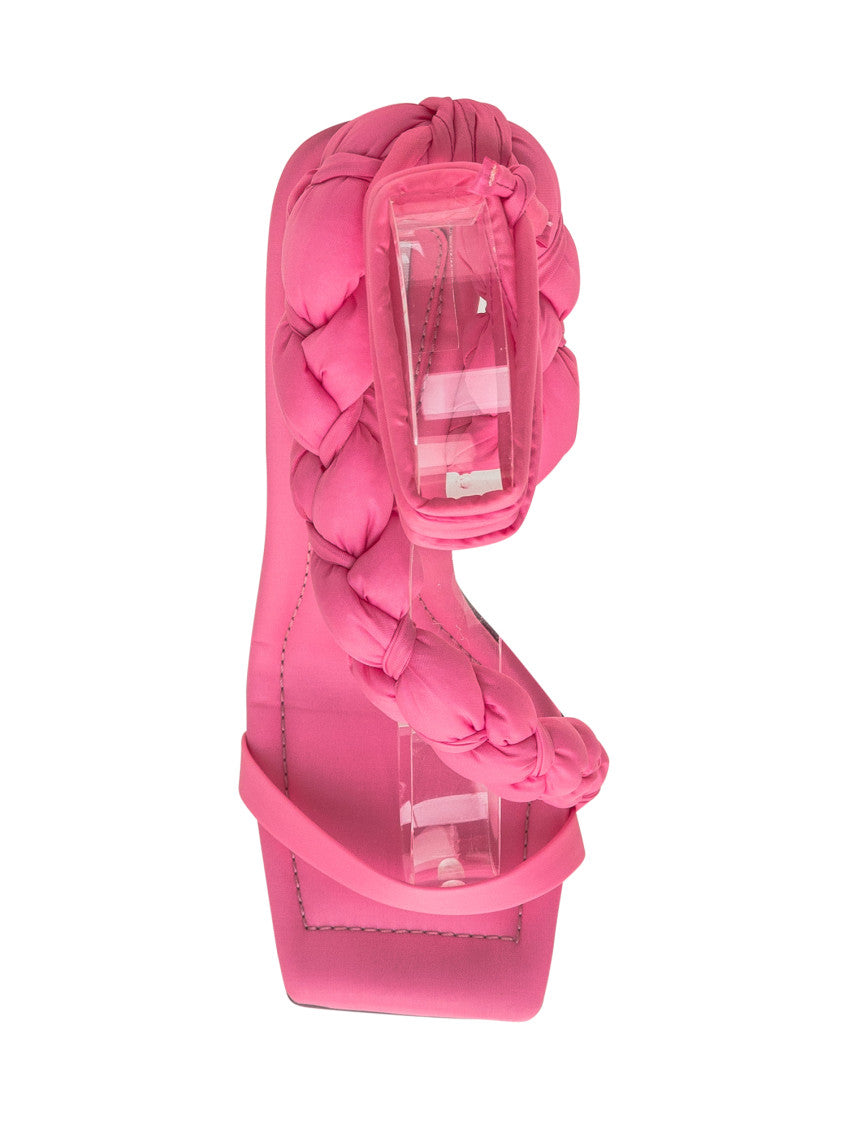 Pink Open-toe Heels 4