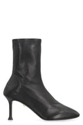 Black Leather Ankle Boots 1