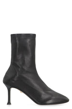 Black Leather Ankle Boots 1