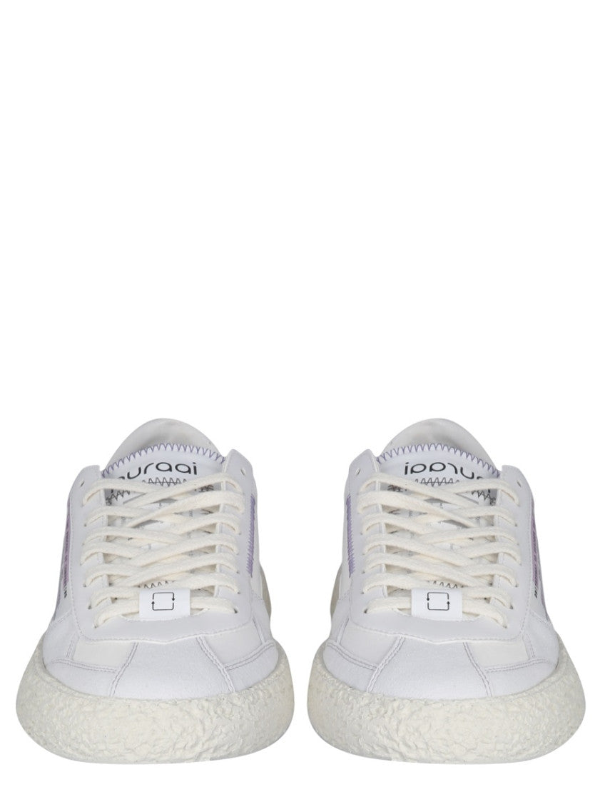 White Lace-up Sneakers 2