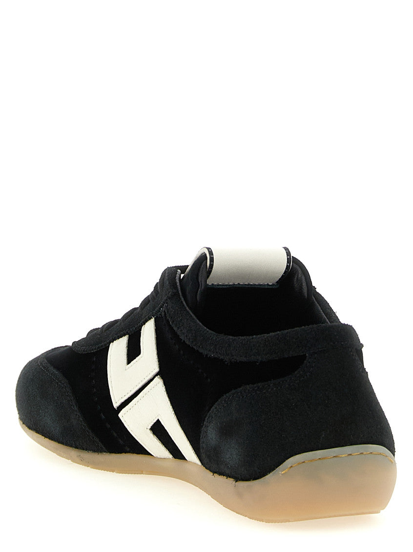 BlackWhite Lace-up Sneakers 3