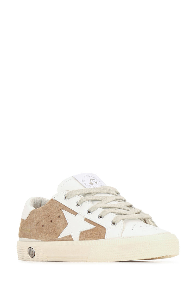Beige Lace up Sneakers 2