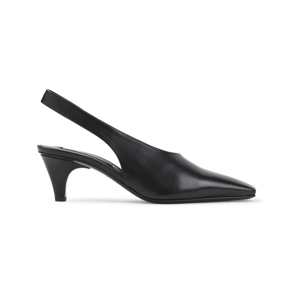 Black Leather Pumps 1