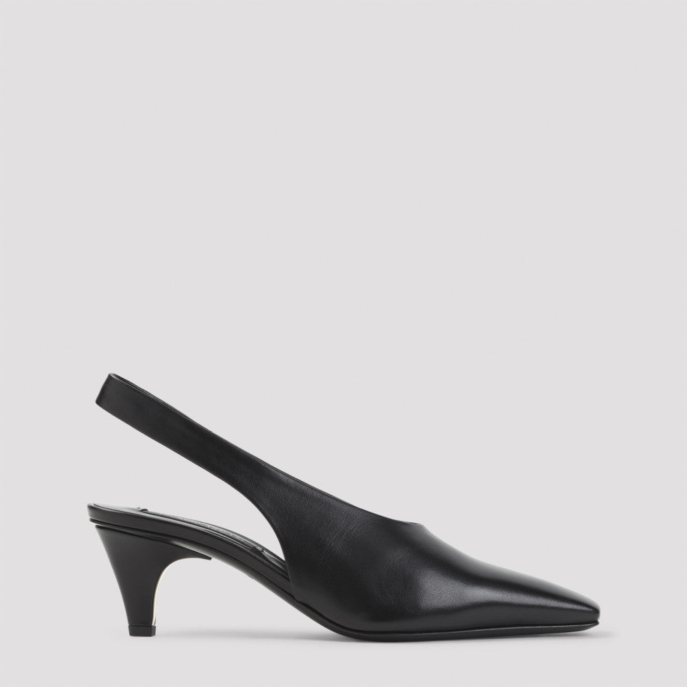 Black Leather Pumps 2