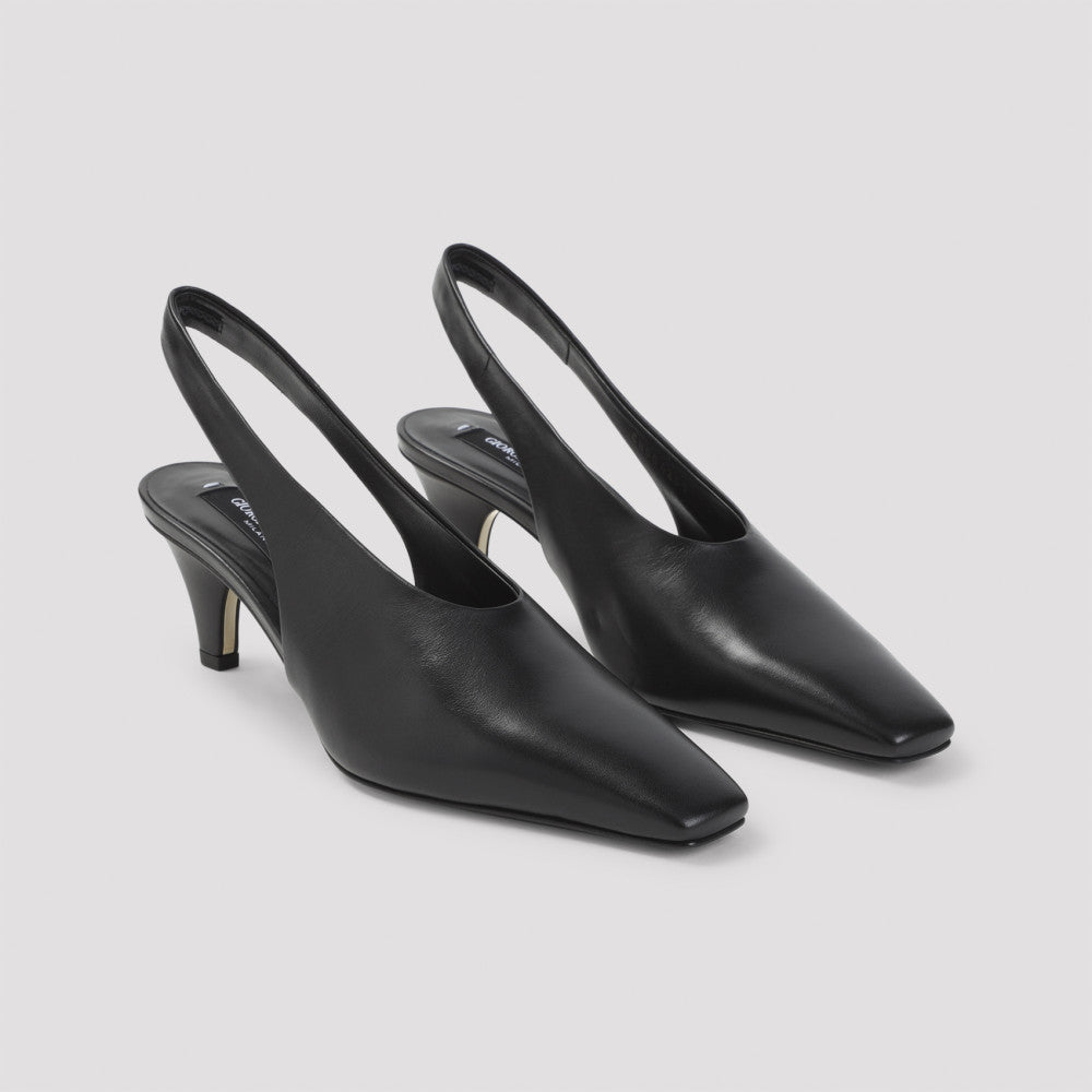 Black Leather Pumps 5