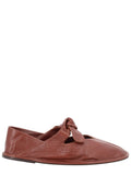 Brown Leather Ballet Flats 1