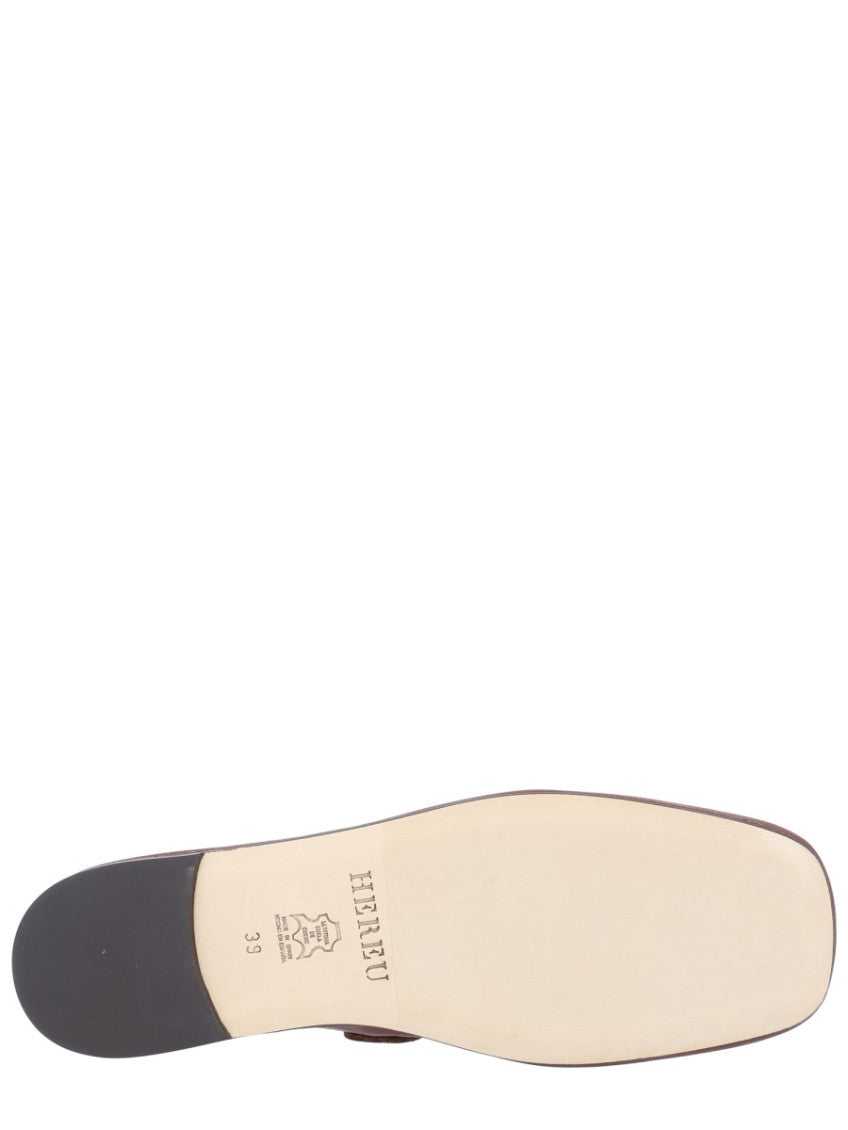 Brown Leather Ballet Flats 6