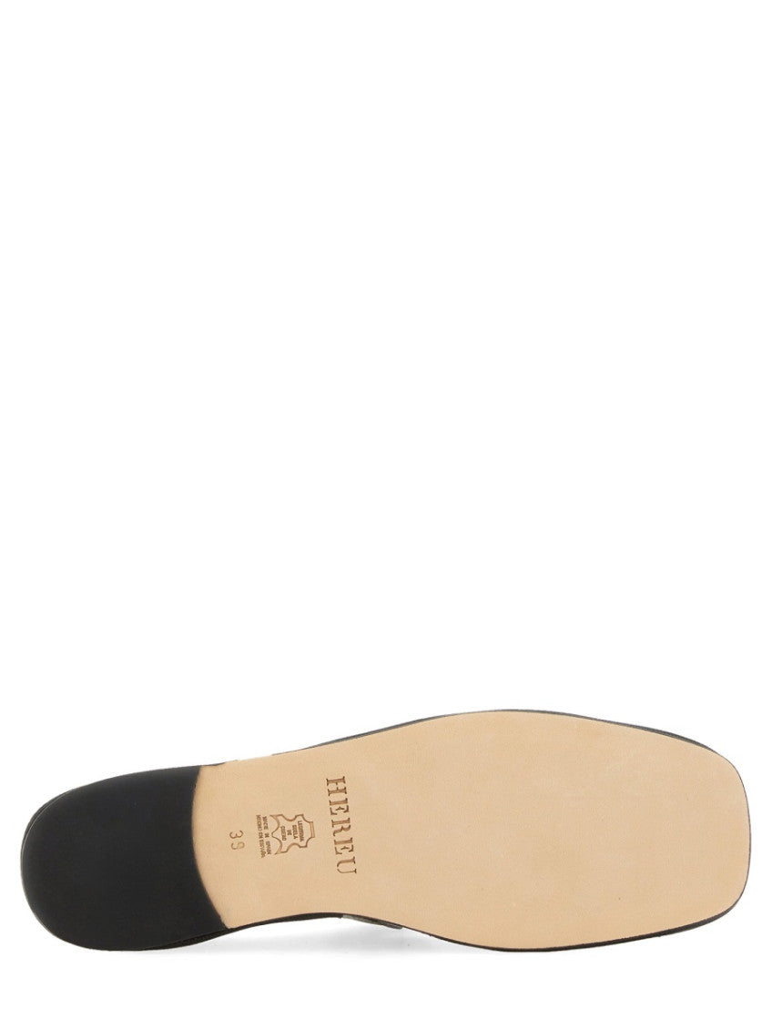 Black Leather Ballet Flats 3