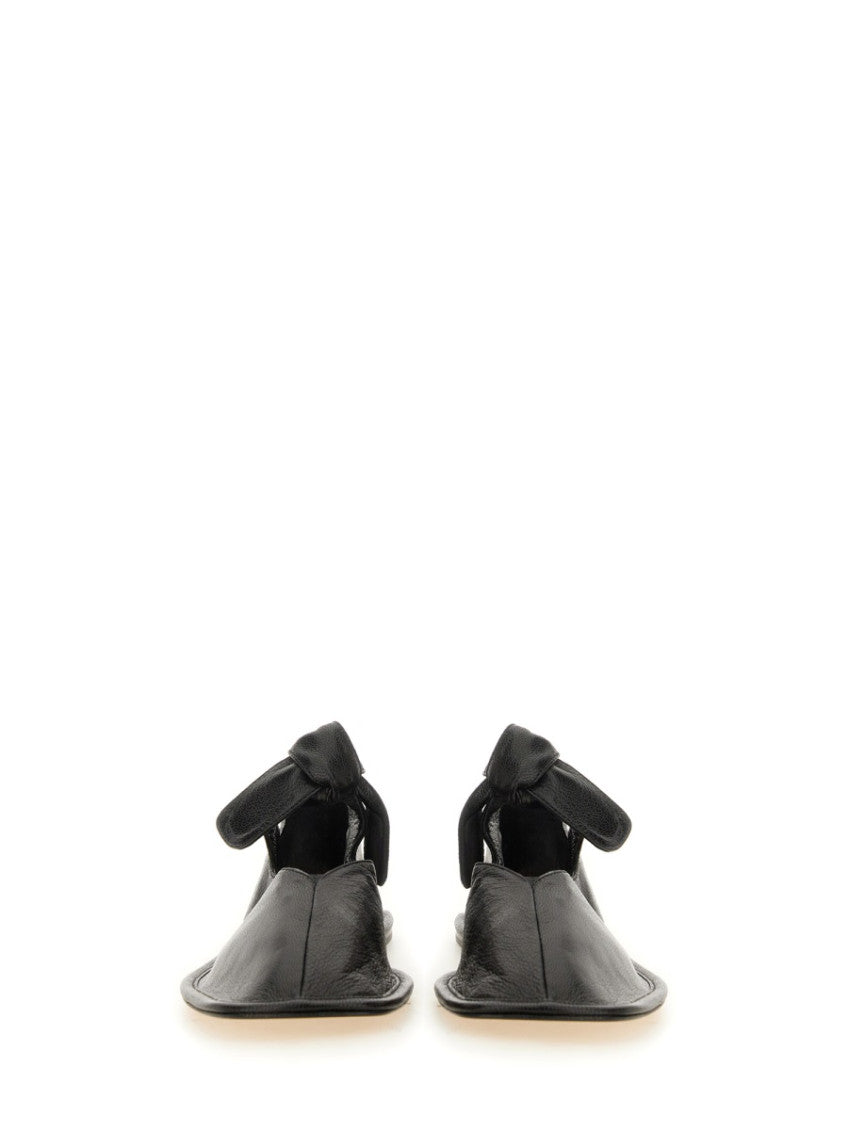 Black Leather Ballet Flats 5