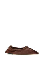 Brown Leather Ballet Flats 1