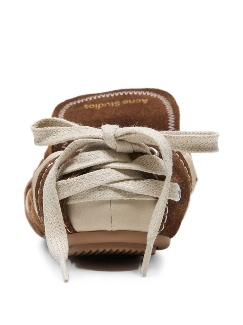 Brown Color Block Ballet Flats 3