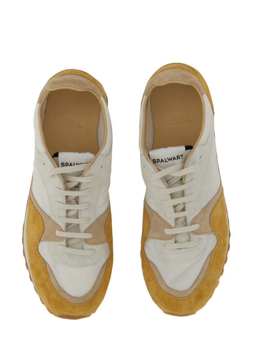 Yellow Color-Block Low Sneakers 2