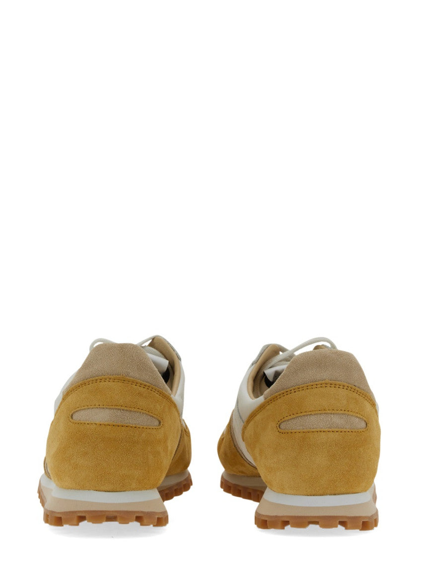Yellow Color-Block Low Sneakers 3