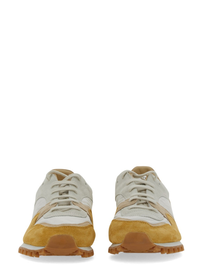 Yellow Color-Block Low Sneakers 4
