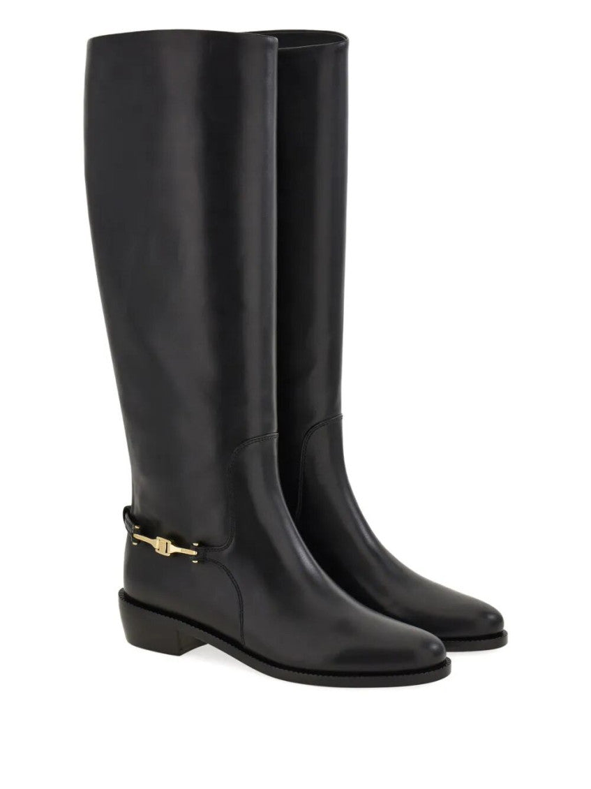 Black Knee Riding Boots 2