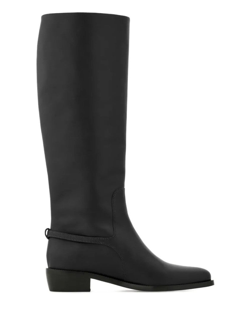 Black Knee Riding Boots 5