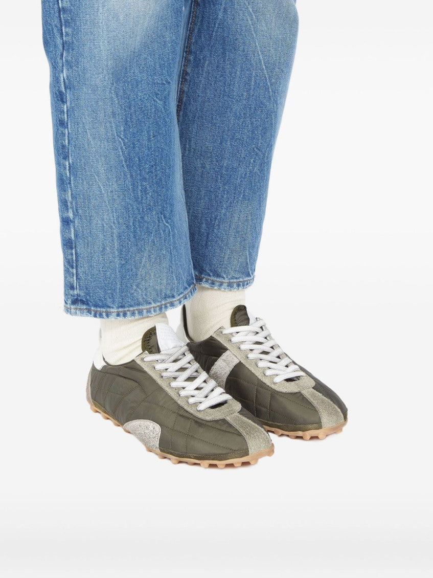 Green Lace Up Sneakers 4