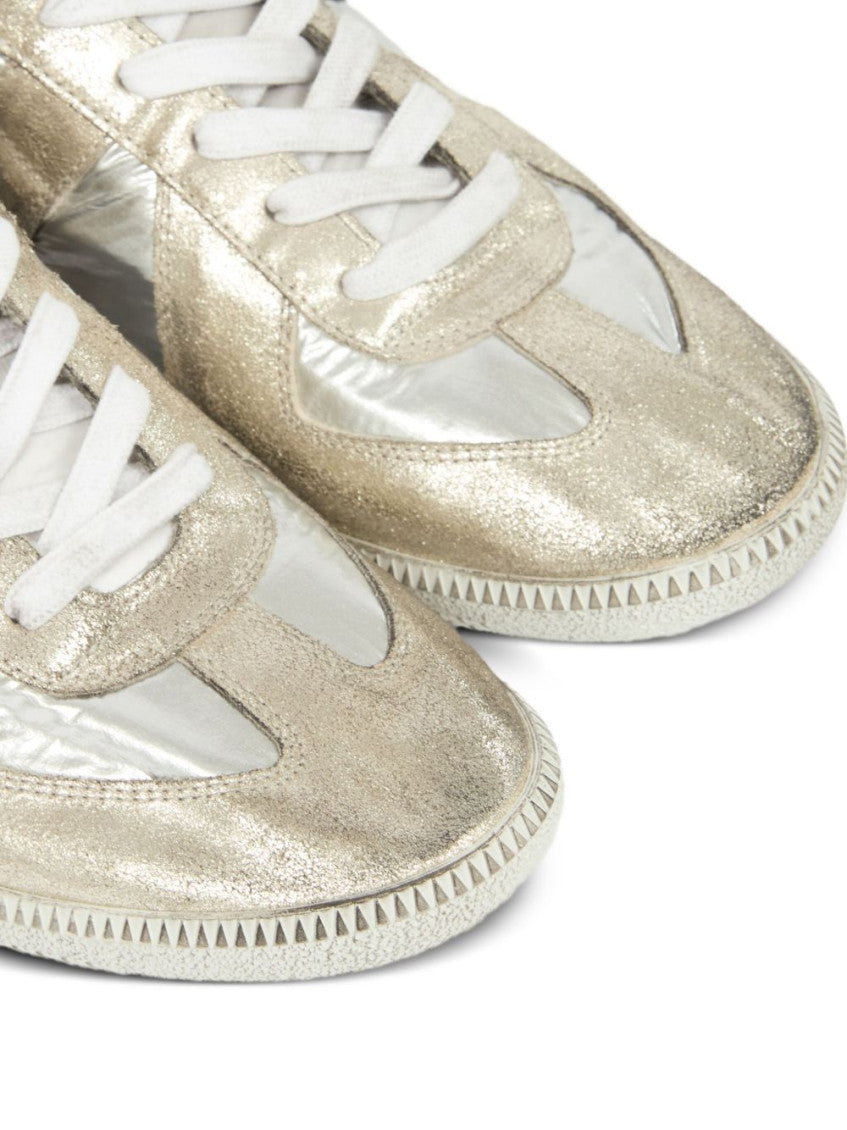 Silver Low Top Sneakers 4