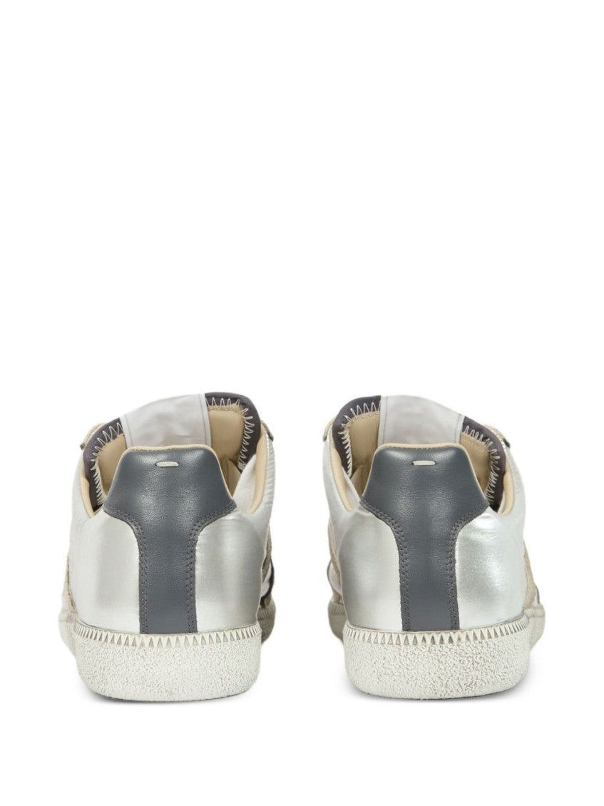 Silver Low Top Sneakers 5