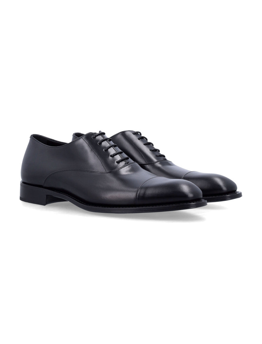 Black Leather Lace Up Shoes 2