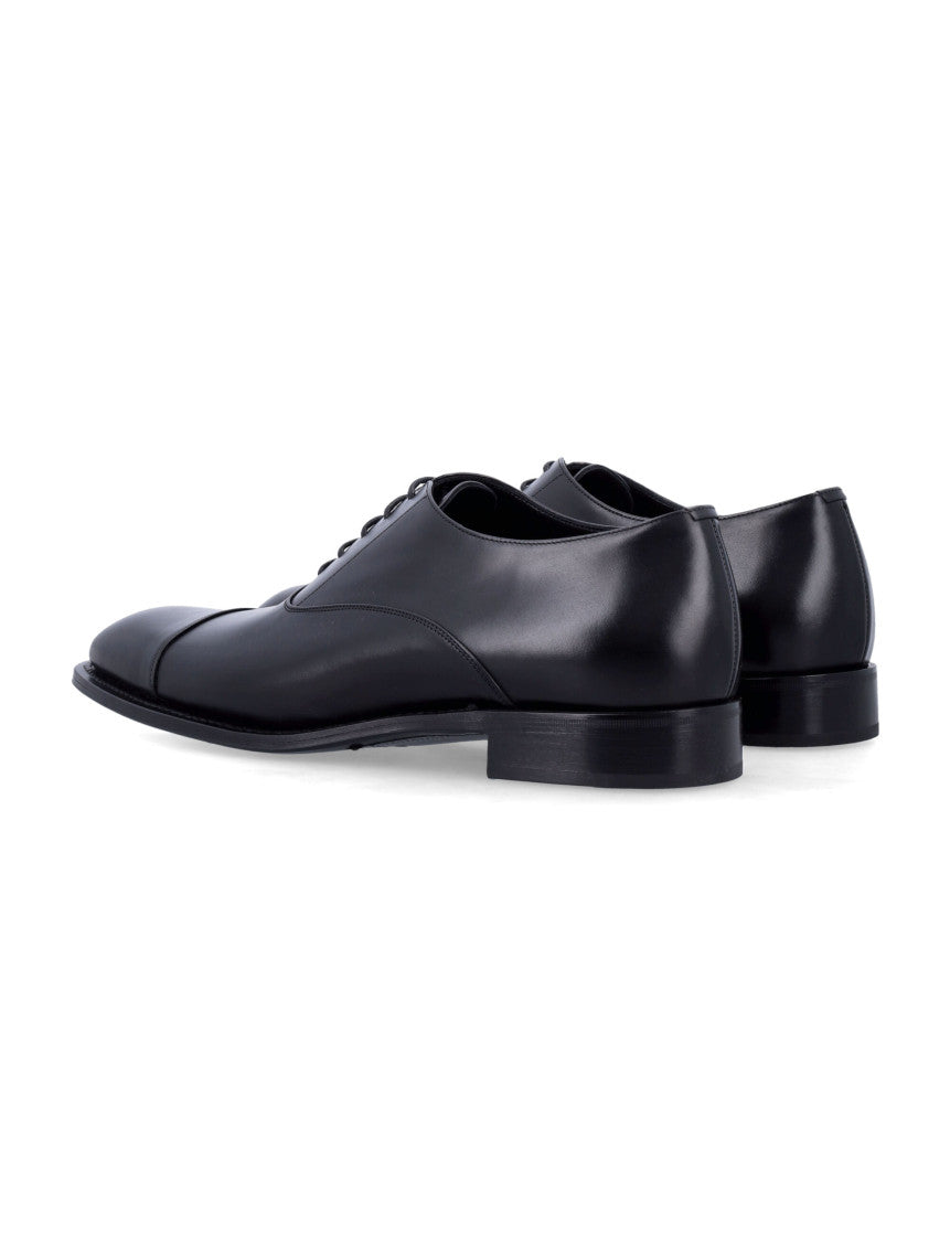 Black Leather Lace Up Shoes 3