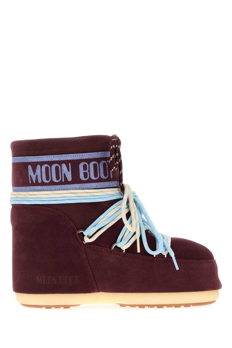 Maroon Suede Icon Boots 1