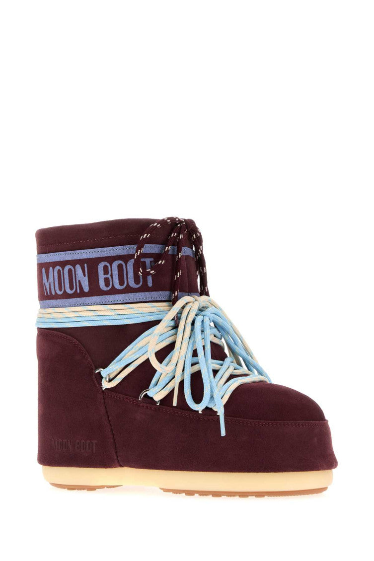 Maroon Suede Icon Boots 2