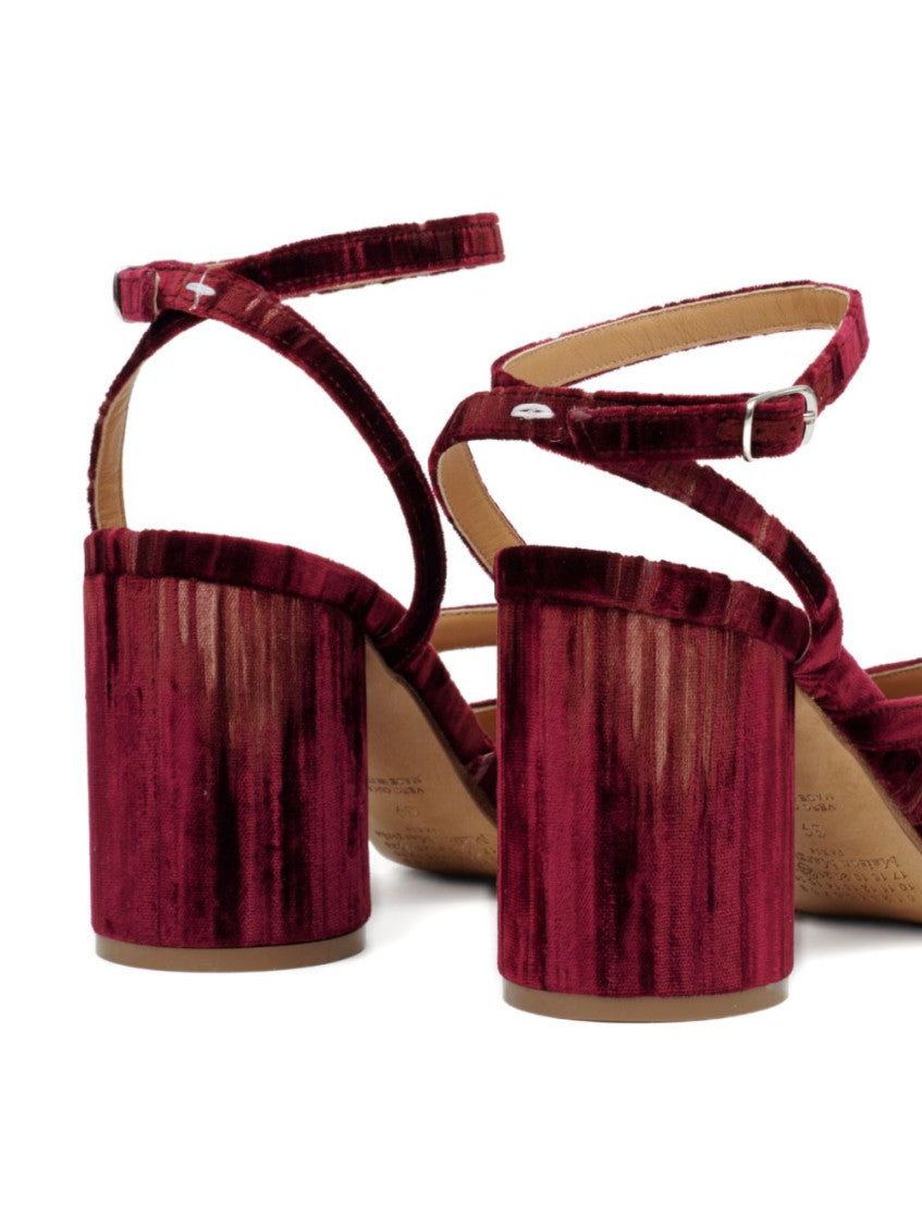Red Ankle Strap Pumps 4
