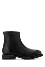 Black Leather Ankle Boots 1