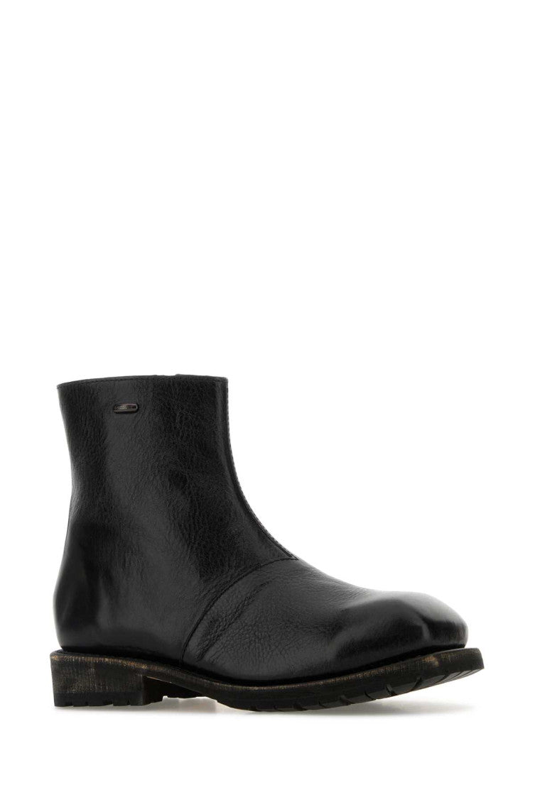 Black Leather Ankle Boots 2